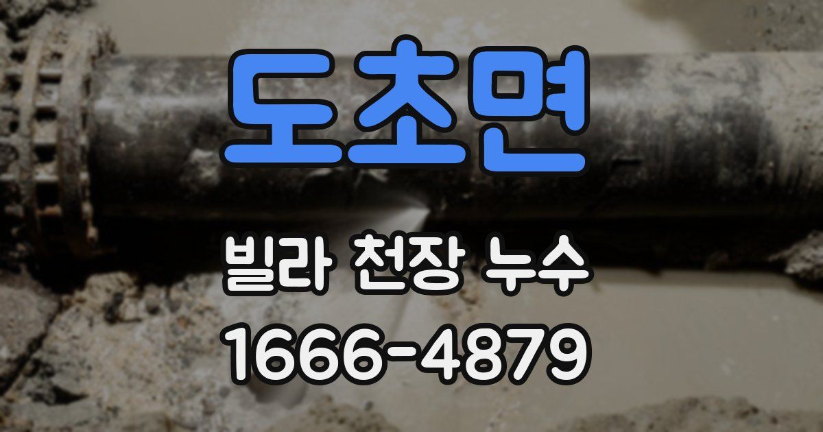 도초면 빌라 천장 누수