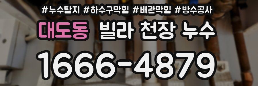 대도동 빌라 천장 누수