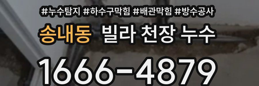 송내동 빌라 천장 누수