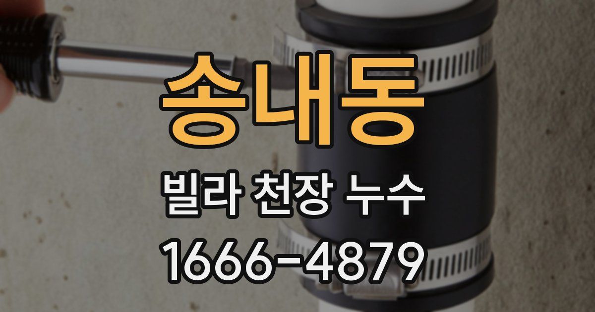 송내동 빌라 천장 누수