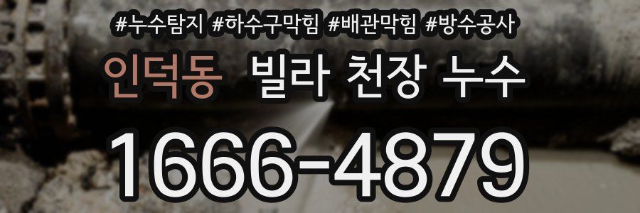 인덕동 빌라 천장 누수