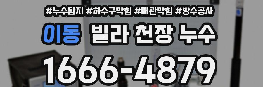 이동 빌라 천장 누수