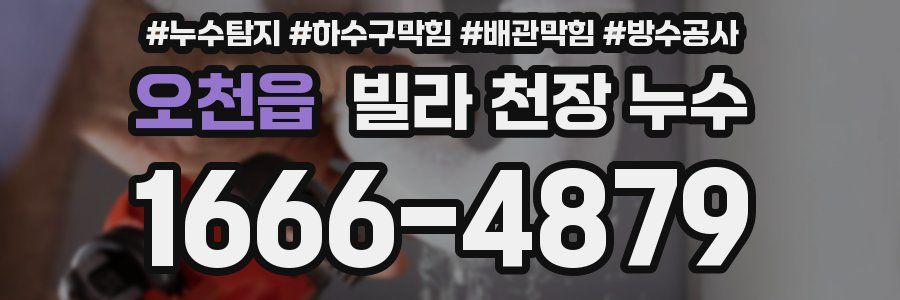 오천읍 빌라 천장 누수