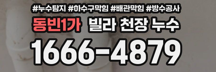 동빈1가 빌라 천장 누수