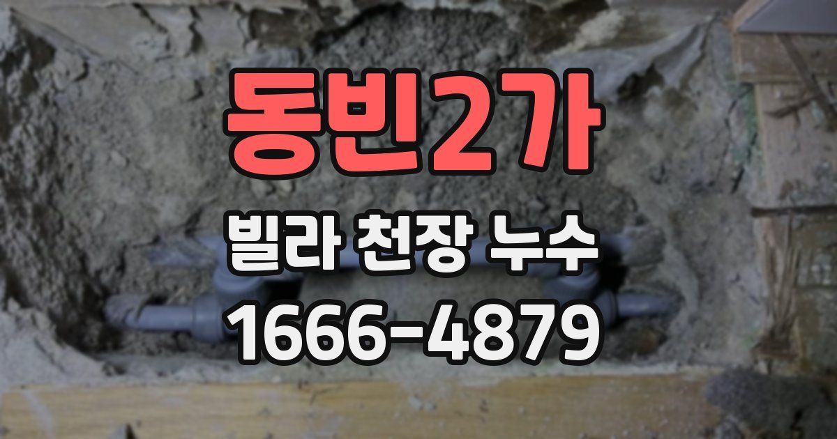 동빈2가 빌라 천장 누수