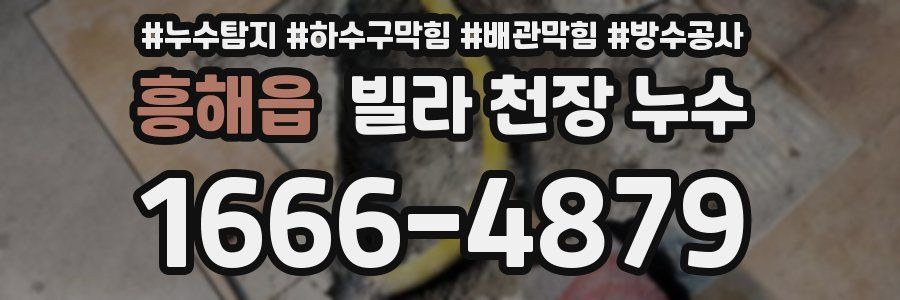 흥해읍 빌라 천장 누수