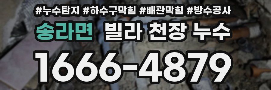 송라면 빌라 천장 누수