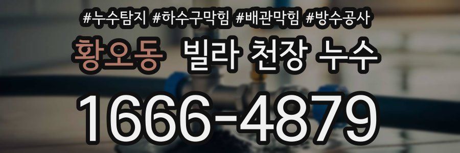 황오동 빌라 천장 누수