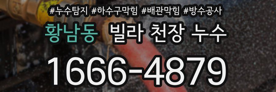 황남동 빌라 천장 누수