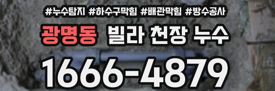 광명동 빌라 천장 누수