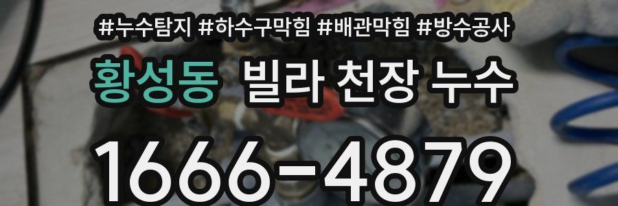 황성동 빌라 천장 누수
