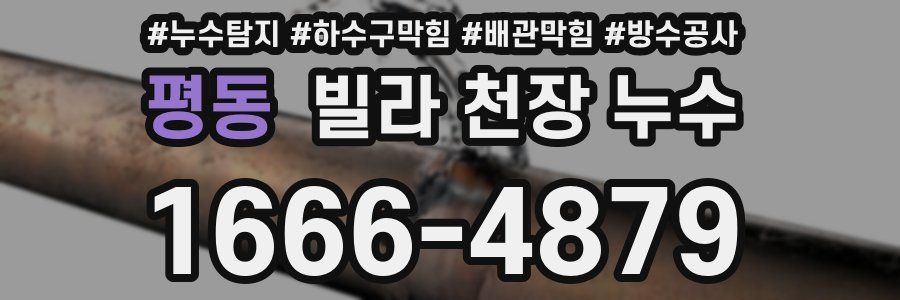 평동 빌라 천장 누수