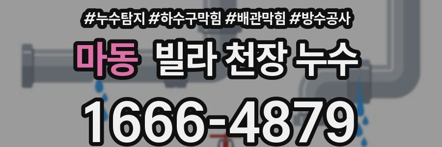 마동 빌라 천장 누수