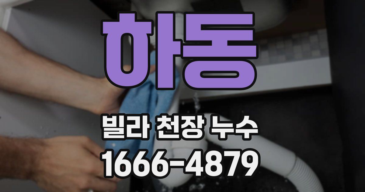 하동 빌라 천장 누수
