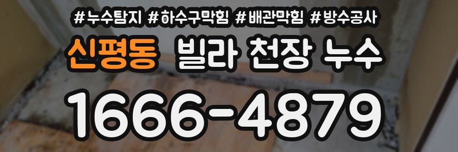 신평동 빌라 천장 누수