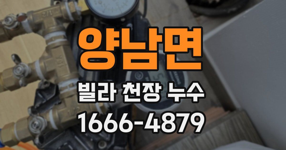 양남면 빌라 천장 누수