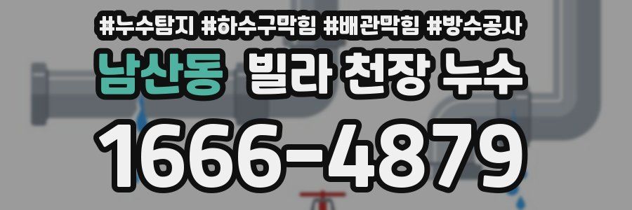 남산동 빌라 천장 누수