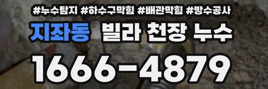 지좌동 빌라 천장 누수