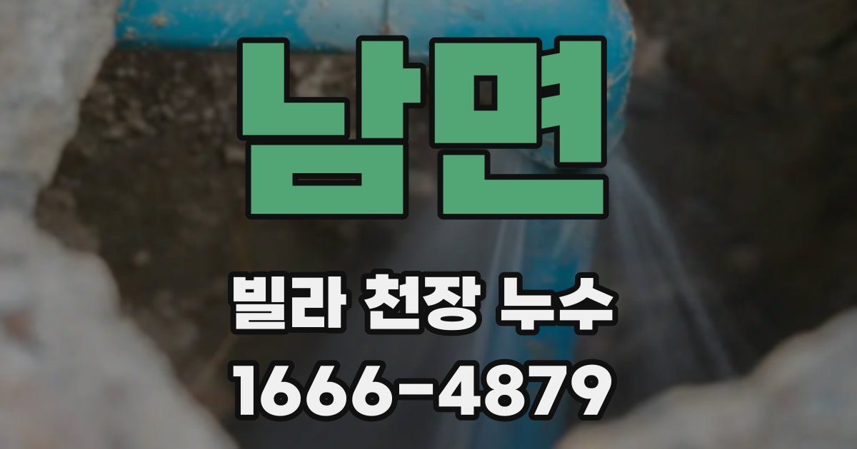 남면 빌라 천장 누수