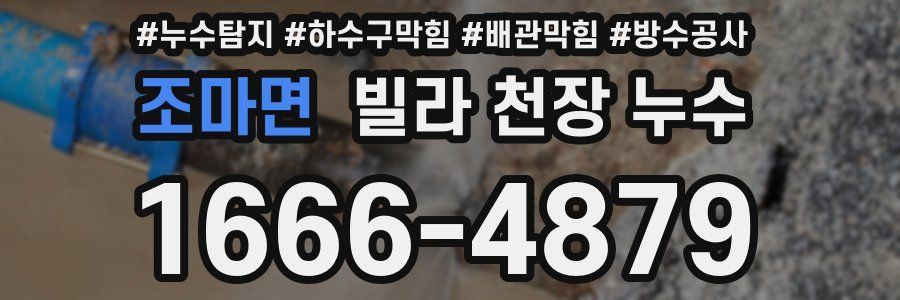 조마면 빌라 천장 누수