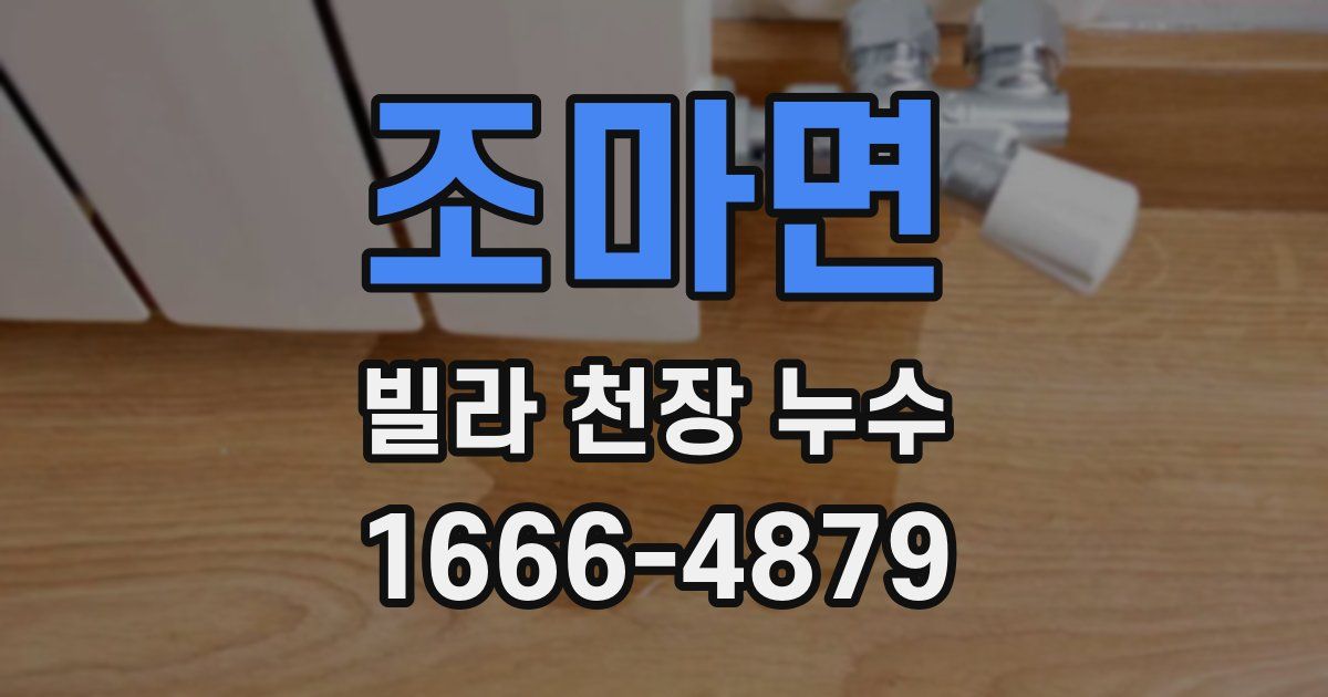 조마면 빌라 천장 누수