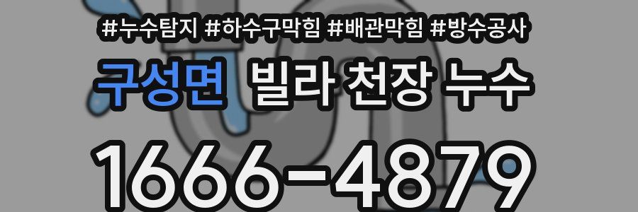 구성면 빌라 천장 누수