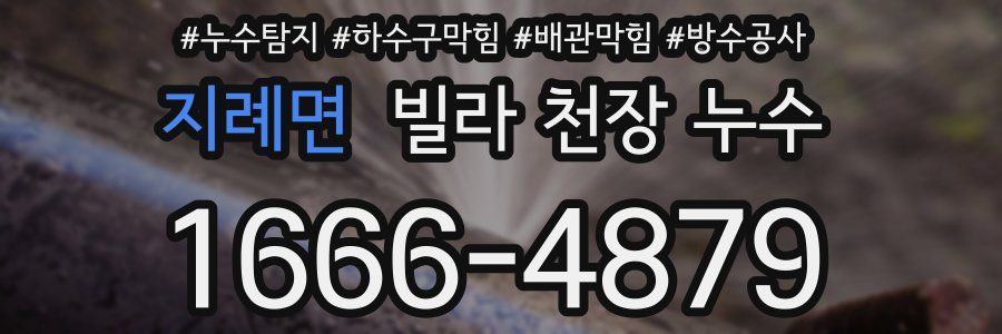 지례면 빌라 천장 누수