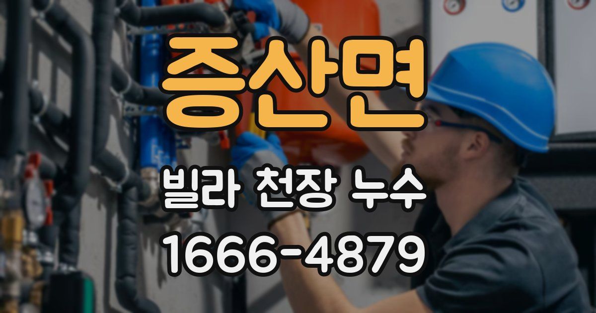 증산면 빌라 천장 누수