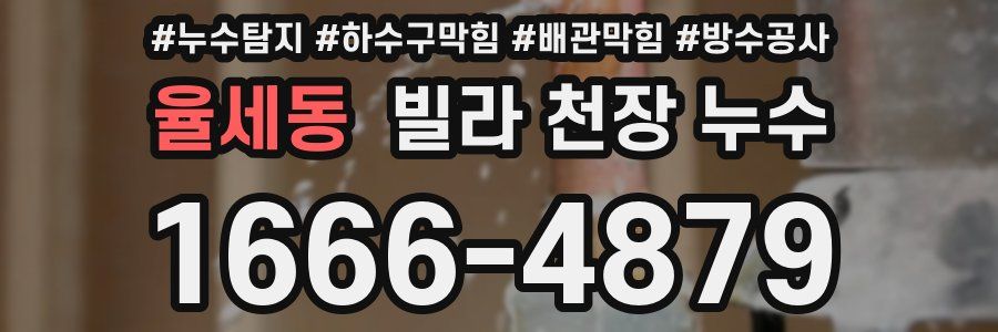 율세동 빌라 천장 누수