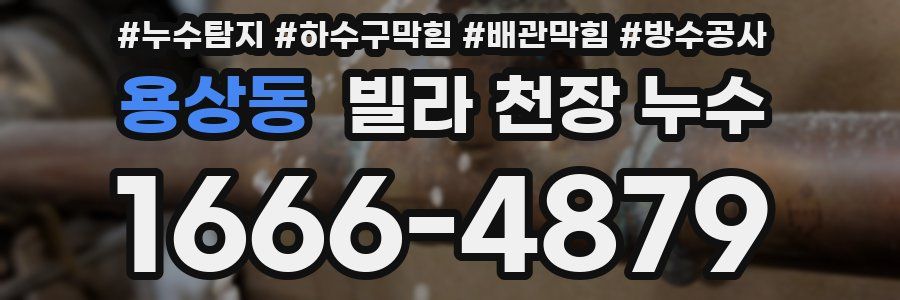 용상동 빌라 천장 누수