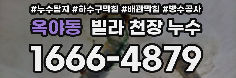 옥야동 빌라 천장 누수