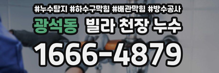 광석동 빌라 천장 누수