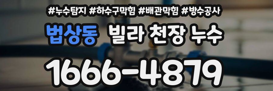 법상동 빌라 천장 누수