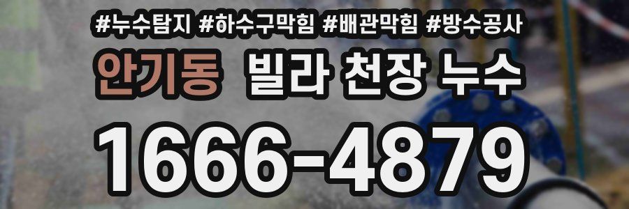 안기동 빌라 천장 누수