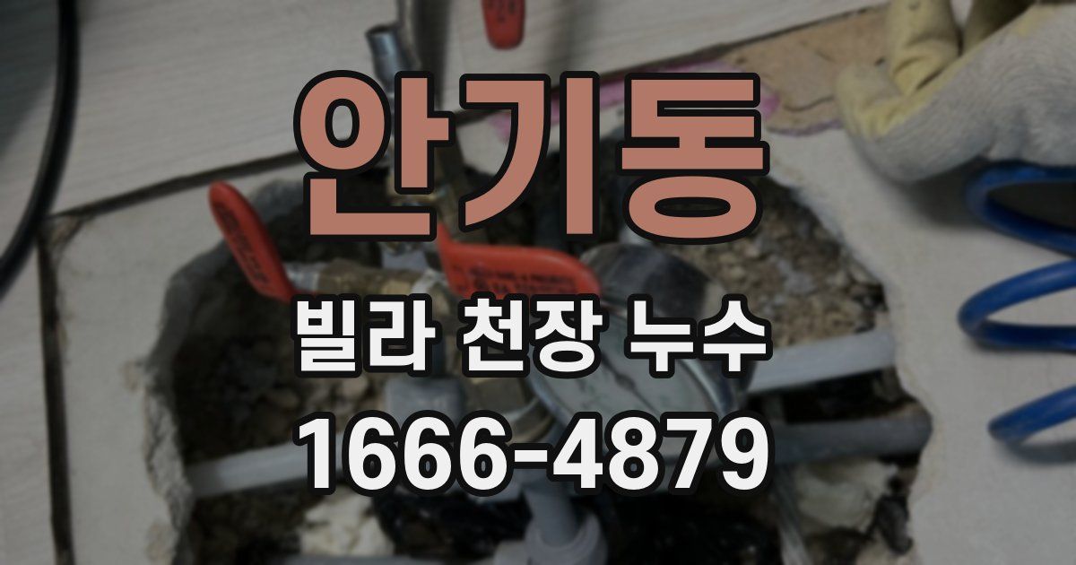 안기동 빌라 천장 누수