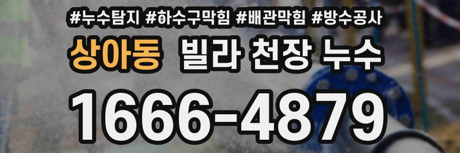 상아동 빌라 천장 누수