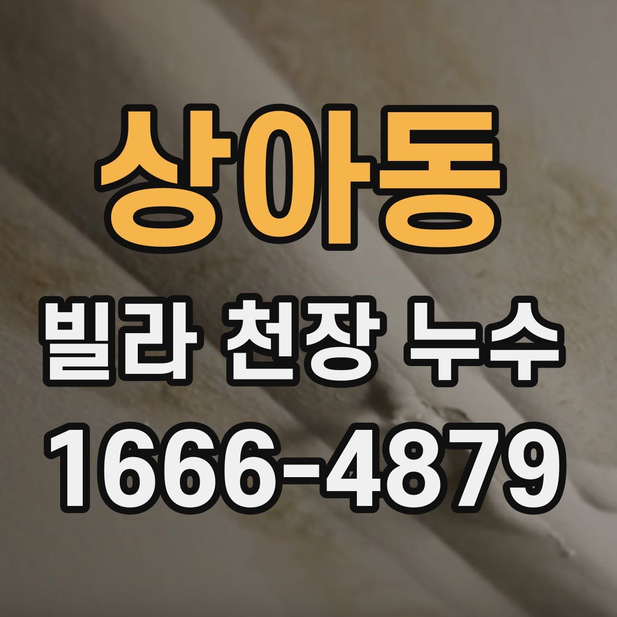 상아동 빌라 천장 누수