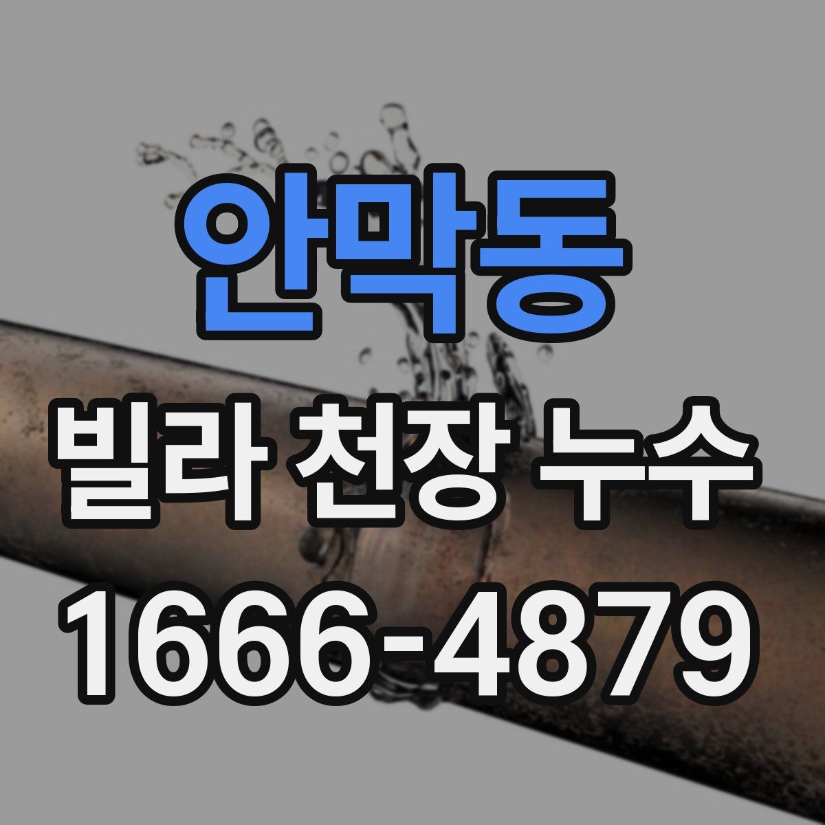 안막동 빌라 천장 누수