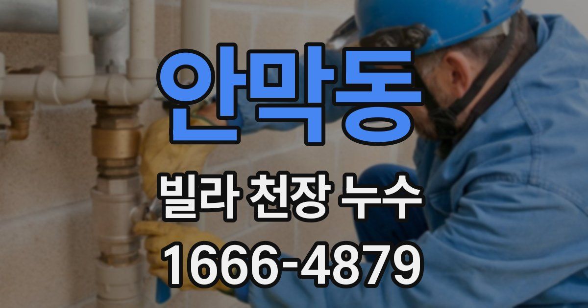 안막동 빌라 천장 누수