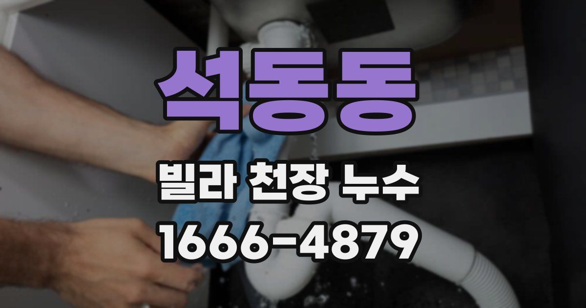 석동동 빌라 천장 누수