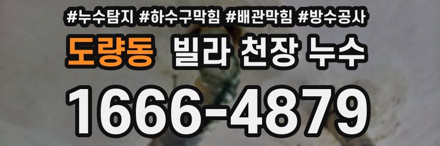 도량동 빌라 천장 누수