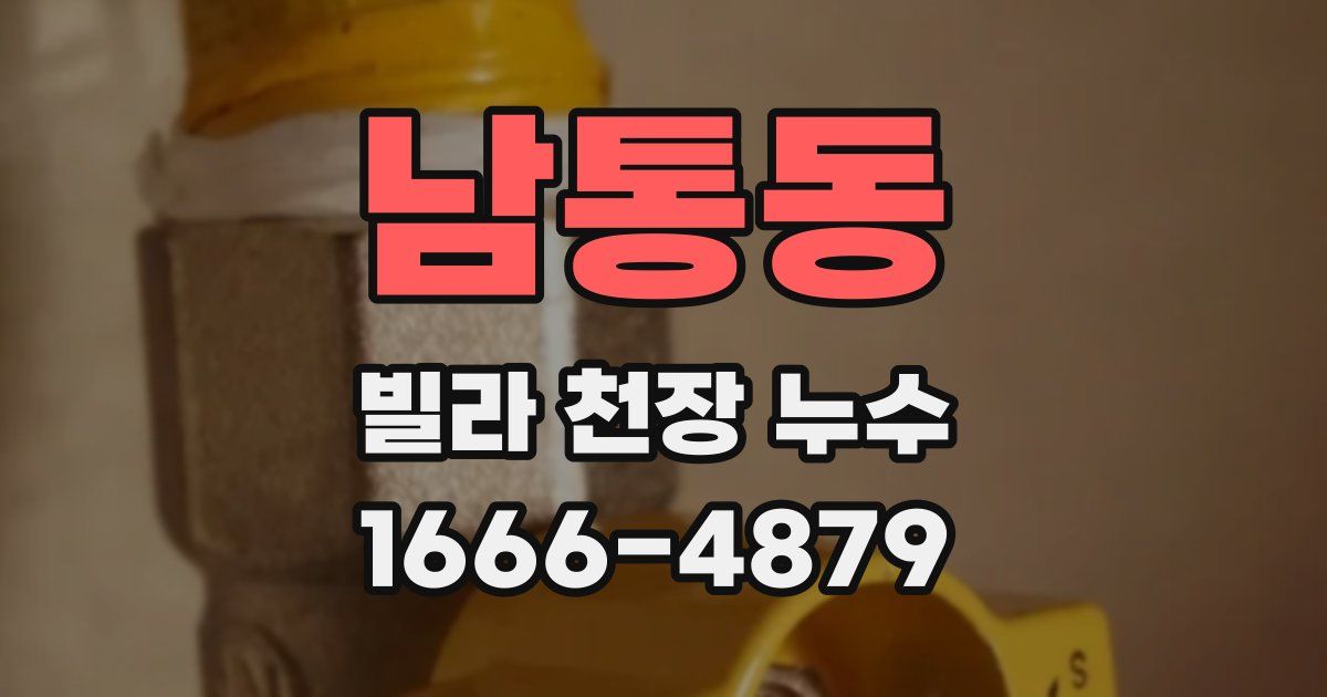 남통동 빌라 천장 누수