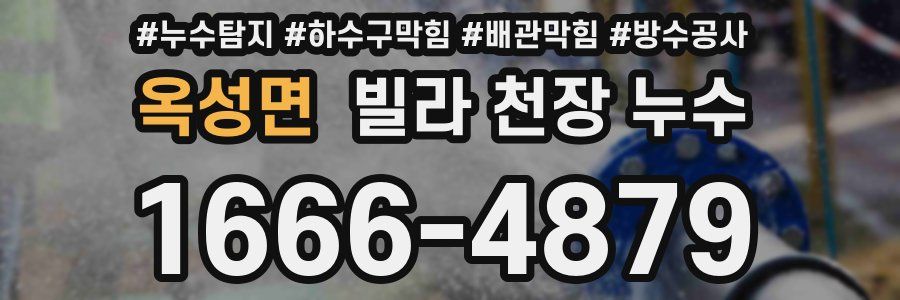 옥성면 빌라 천장 누수