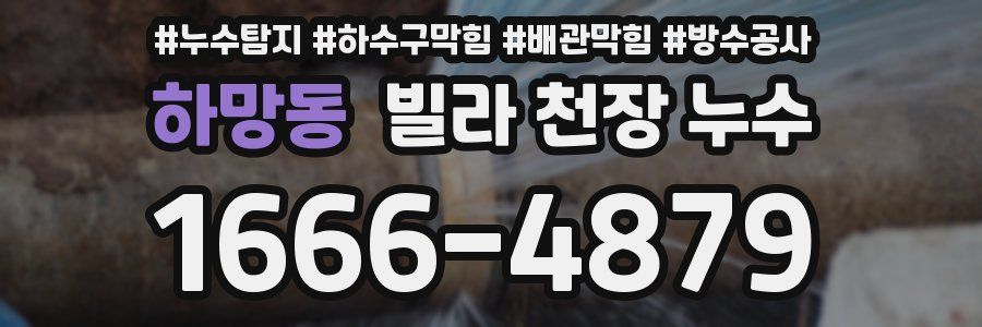 하망동 빌라 천장 누수