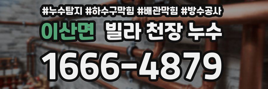 이산면 빌라 천장 누수