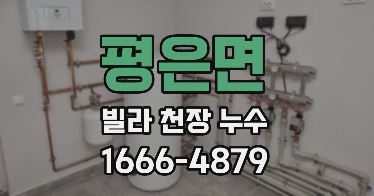 평은면 빌라 천장 누수