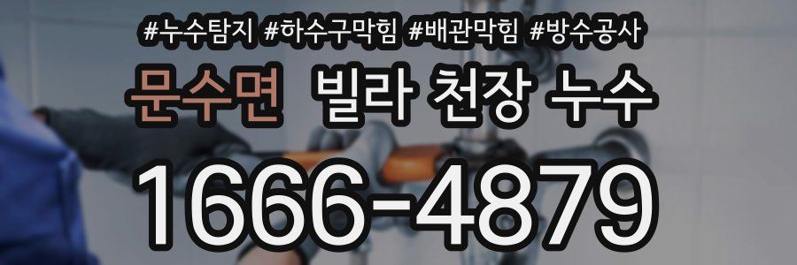 문수면 빌라 천장 누수
