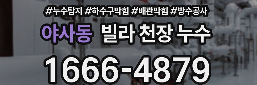 야사동 빌라 천장 누수