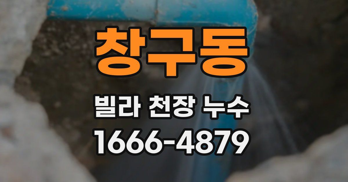 창구동 빌라 천장 누수