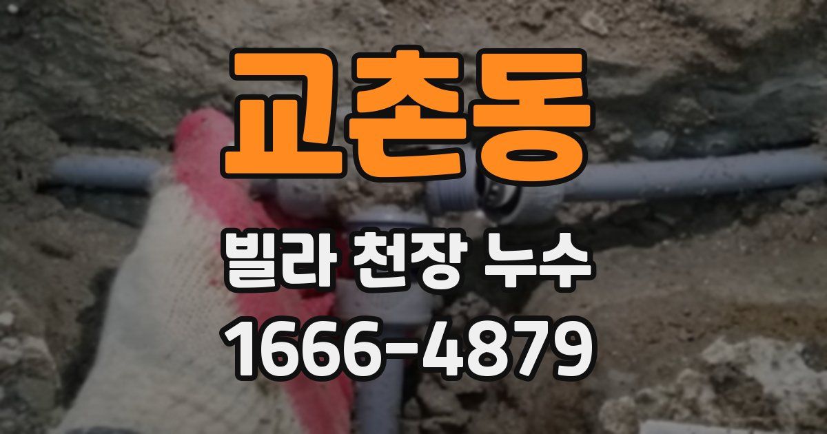 교촌동 빌라 천장 누수